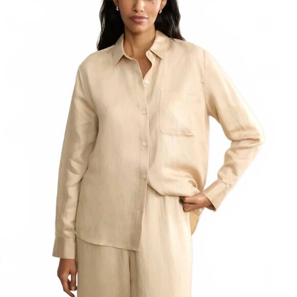 JENNI KAYNE Tops - NEW JENNI KAYNE madeline long sleeve button down shirt in oatmeal